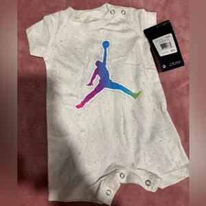Jordan Newborn White Romper